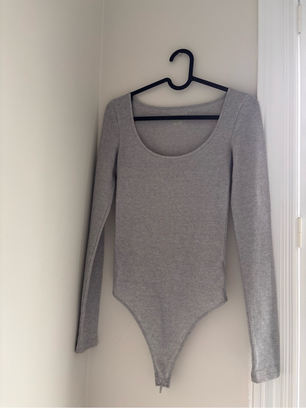 Long-Sleeve Scoop Neck Bodysuit